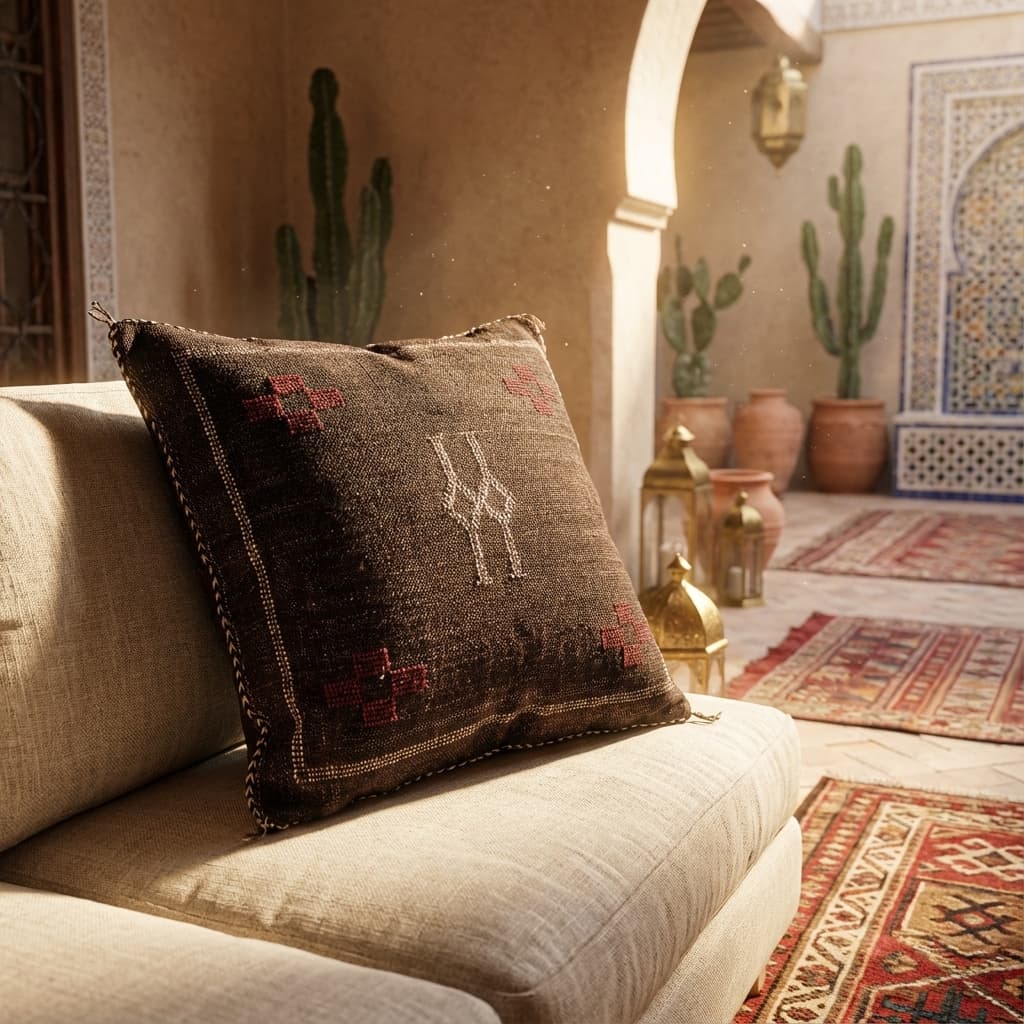 Sabraloom Dark Cocoa with Red thumbnail 3