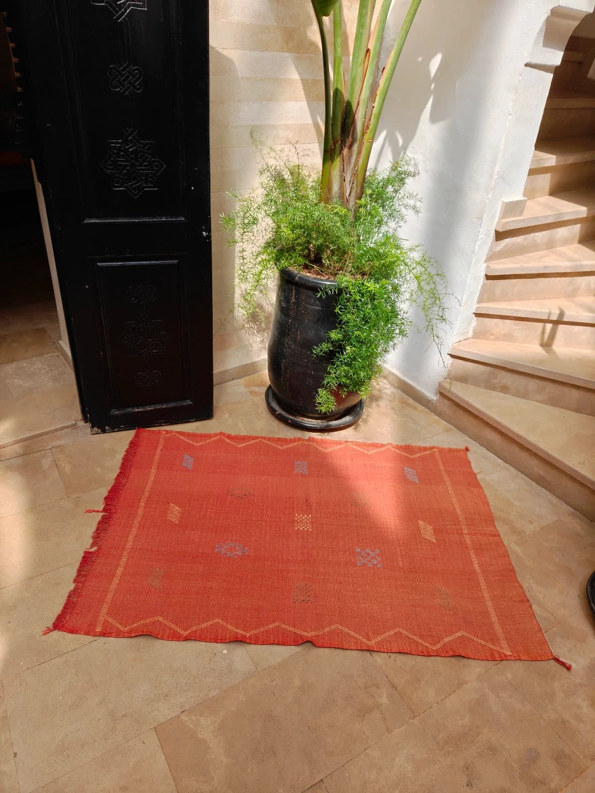 Handmade Sabra (cactus Silk) Rug From Marrakech 150x100 by SabraLoom