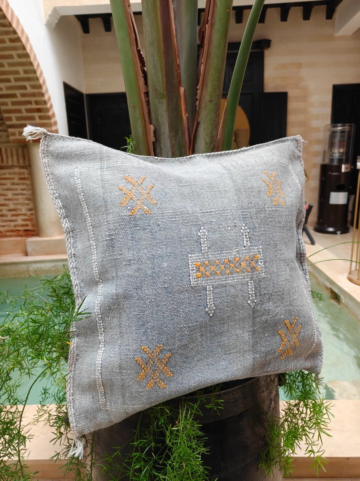 Handwoven Cushion Cover From Marrakech Made Of Sabra by SabraLoom thumbnail 2