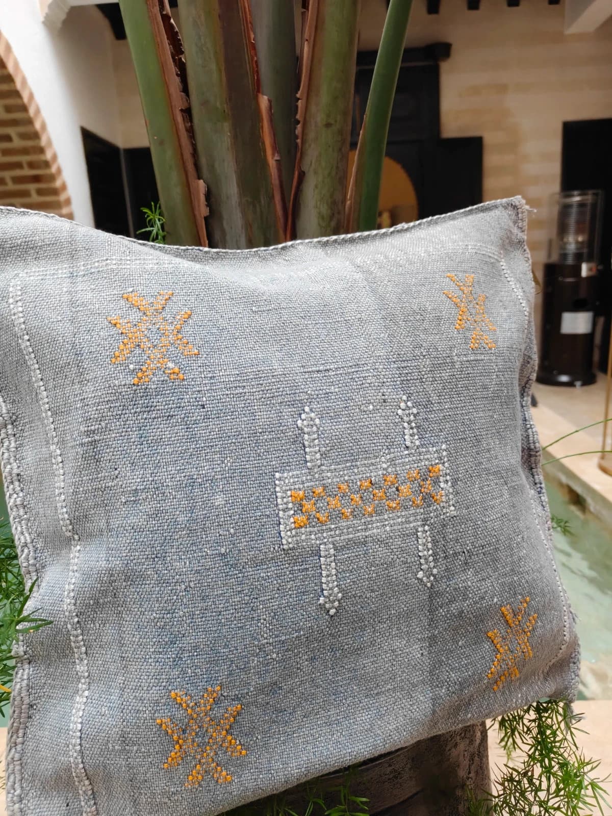 Handwoven Cushion Cover From Marrakech Made Of Sabra by SabraLoom thumbnail 4