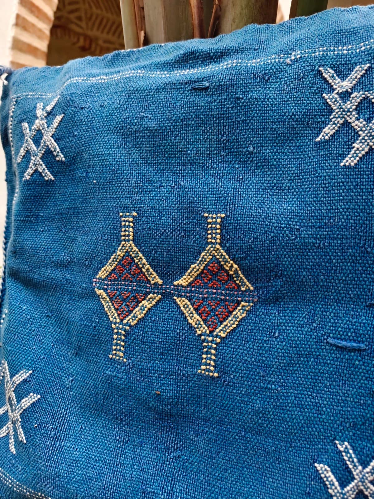 Cushion Cover From Morocco Made Of Cactus Silk Sabra by SabraLoom thumbnail 4
