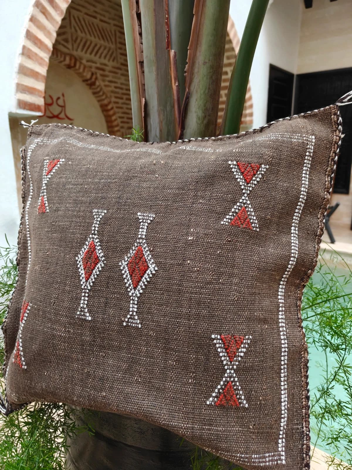Cactus Silk Cushion Cover From Marrakech Sabra by SabraLoom thumbnail 4