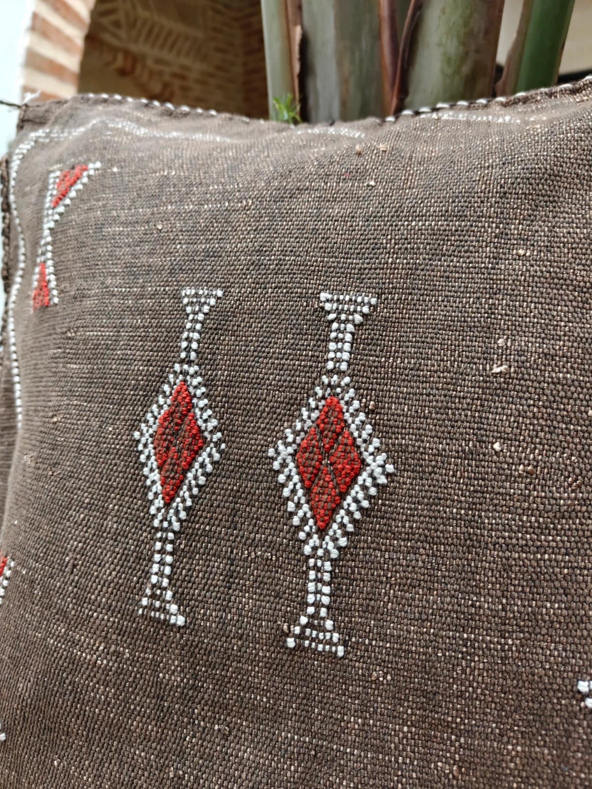 Cactus Silk Cushion Cover From Marrakech Sabra by SabraLoom thumbnail 6