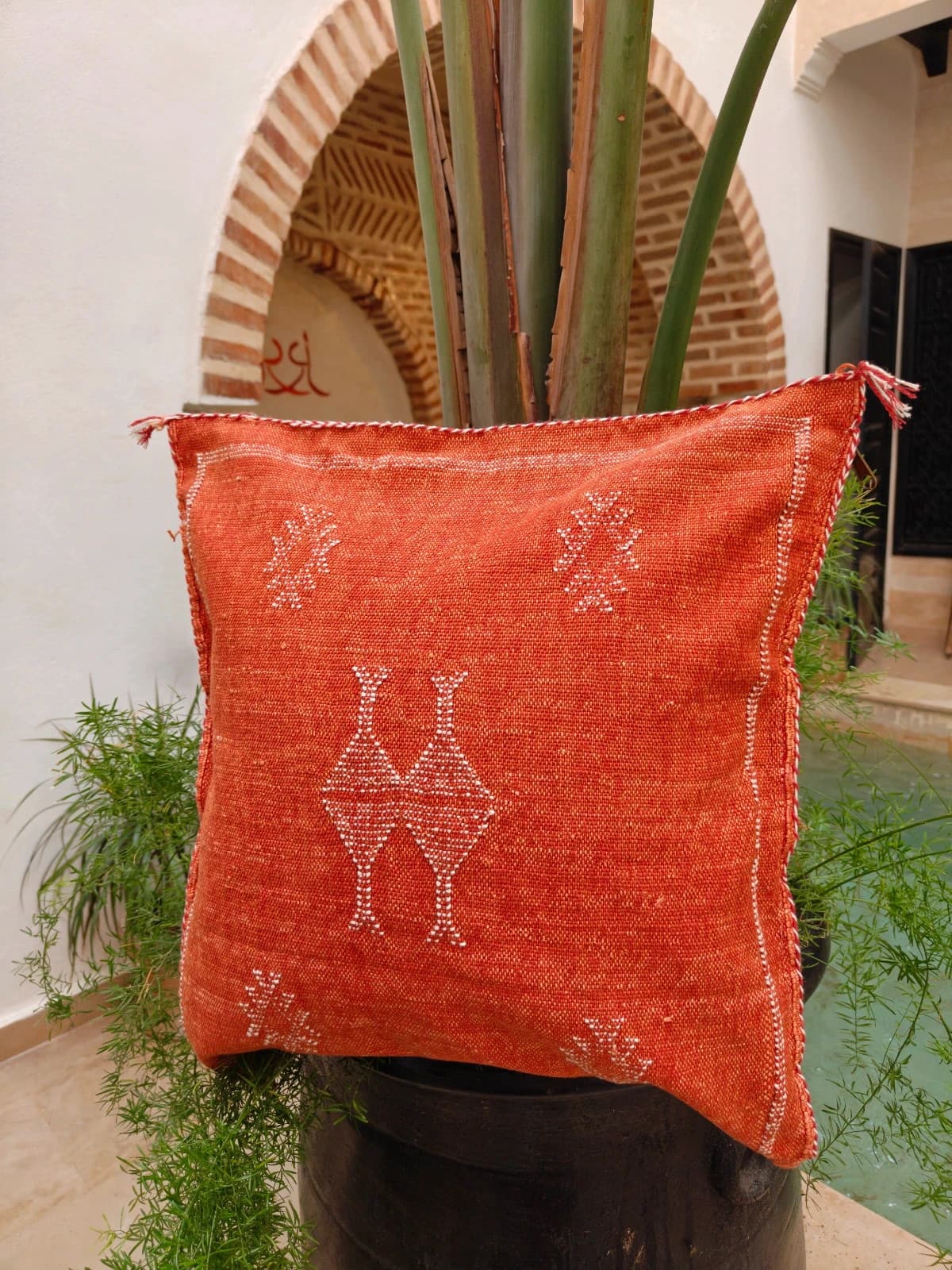 Cushion Cover From Medina Marrakech Of Cactus Silk by SabraLoom thumbnail 2