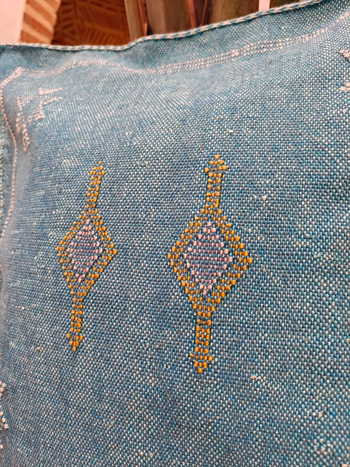 Beautiful Handwoven Sabra Cactus Silk Cushion Cover by SabraLoom thumbnail 6