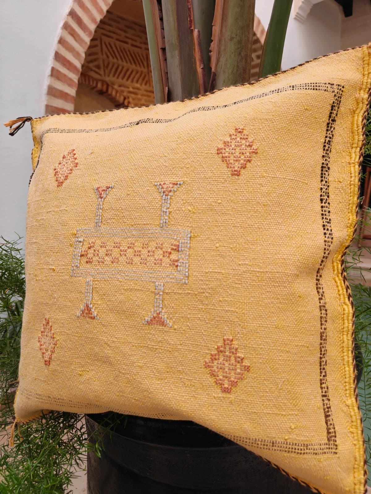 Cushion Cover Marrakech Made Of Cactus Silk by SabraLoom thumbnail 2