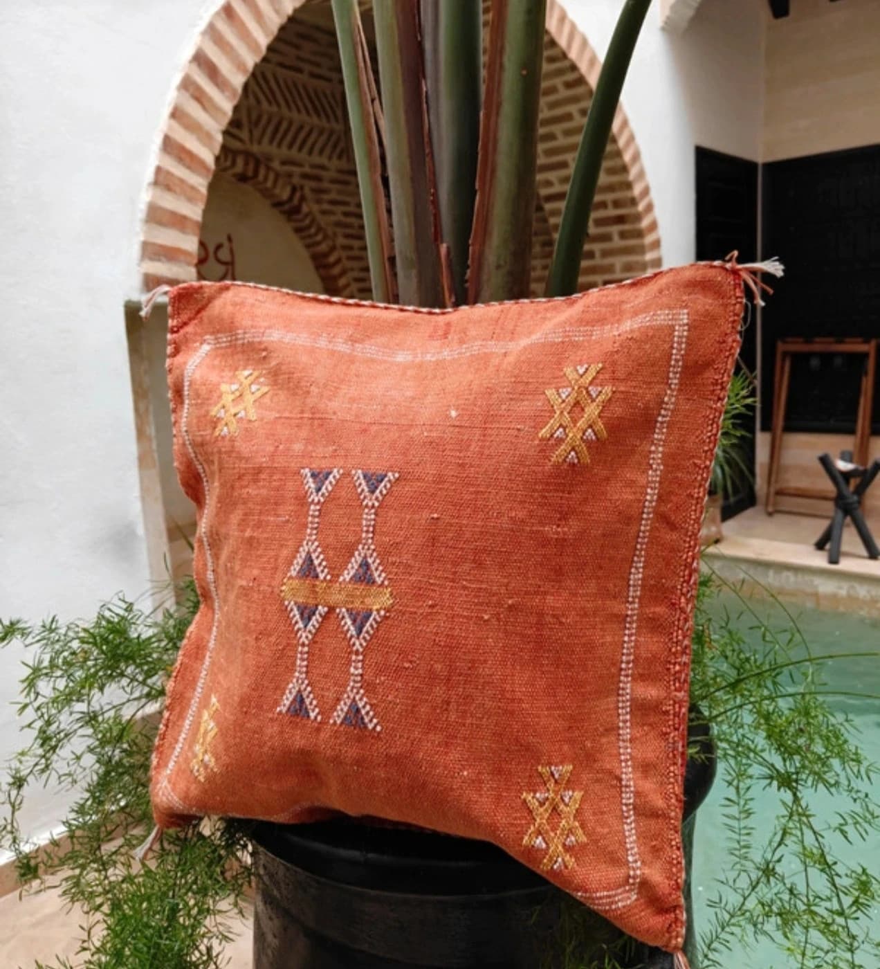 Beautifule Handmade Cushion Cover From Marrakech by SabraLoom thumbnail 4