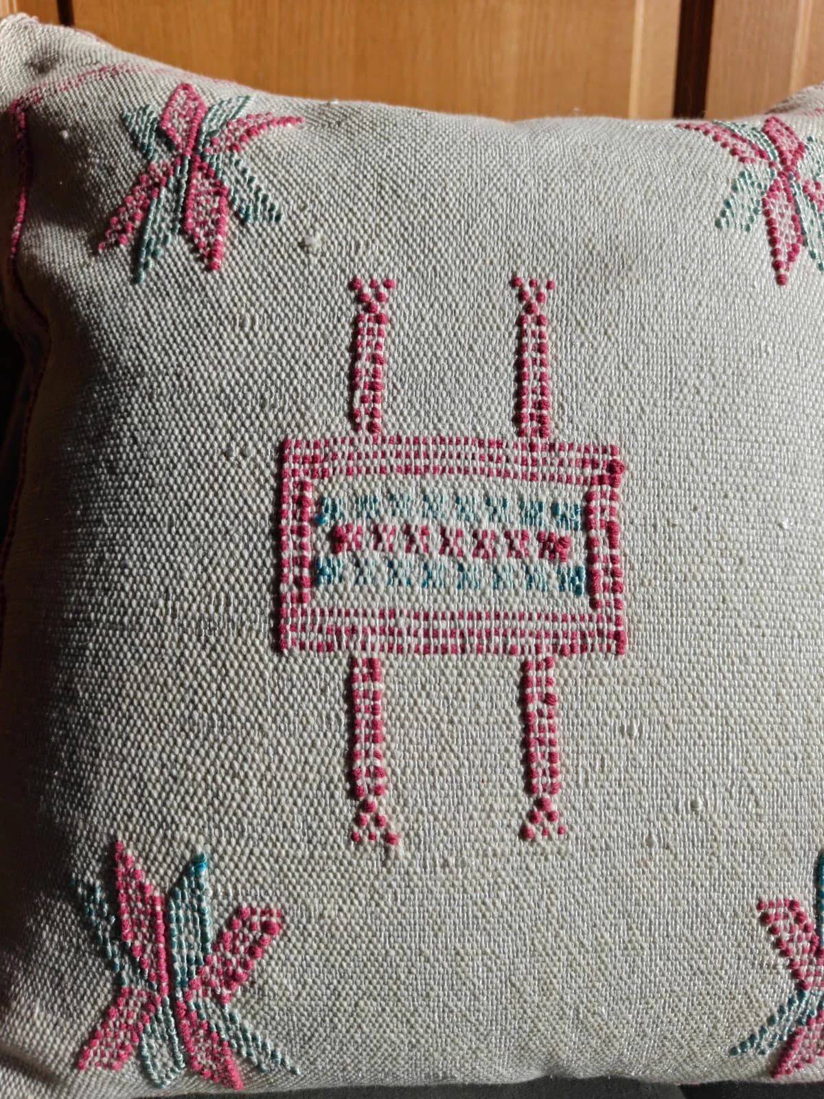 Beautiful Handmade Cushion Cover From Marrakech Made Of Cactus Silk by SabraLoom thumbnail 4