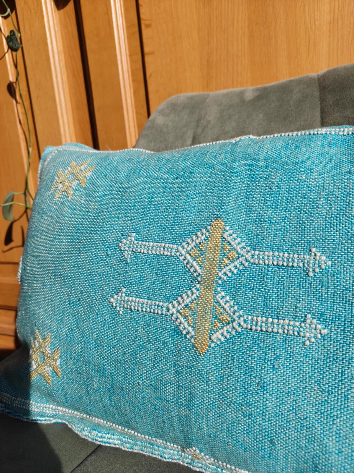 Unique Cushion Cover From Marrakech Made Of Cactus Silk by SabraLoom thumbnail 4