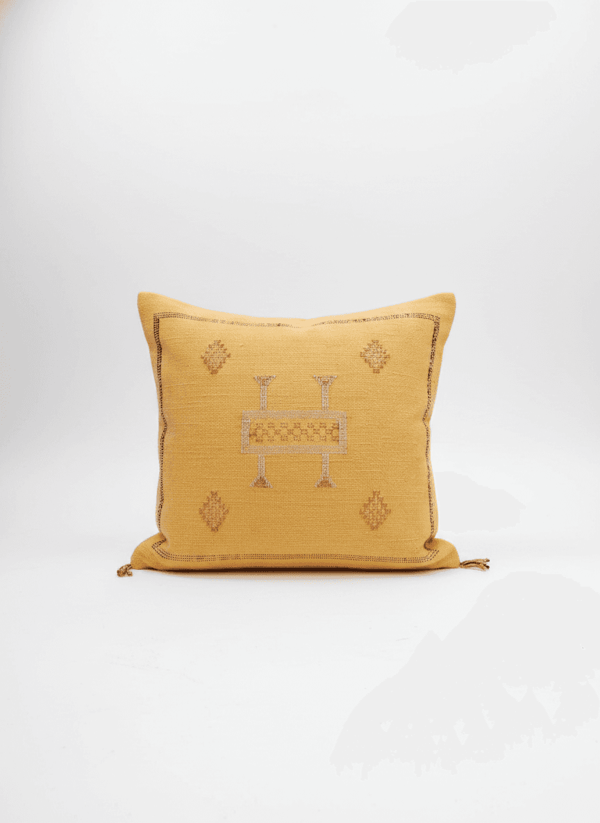 Cushion Cover Marrakech Made Of Cactus Silk by SabraLoom
